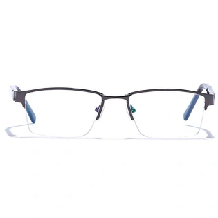 GRAVIATE by Coolwinks E13B6774 Glossy Gunmetal Half Frame Rectangle Eyeglasses for Men and Women