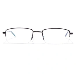 GRAVIATE by Coolwinks E13B7019 Glossy Gunmetal Half Frame Rectangle Eyeglasses for Men and Women