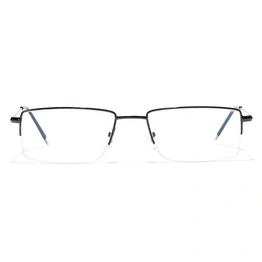 GRAVIATE by Coolwinks E13B7025 Glossy Gunmetal Half Frame Rectangle Eyeglasses for Men and Women