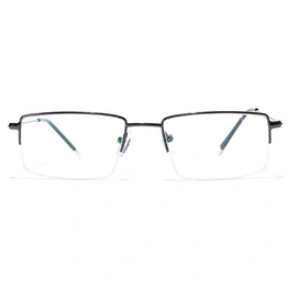 GRAVIATE by Coolwinks E13B7031 Glossy Gunmetal Half Frame Rectangle Eyeglasses for Men and Women