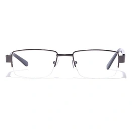 GRAVIATE by Coolwinks E13B7050 Glossy Gunmetal Half Frame Rectangle Eyeglasses for Men and Women