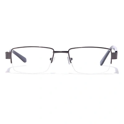 GRAVIATE by Coolwinks E13B7050 Glossy Gunmetal Half Frame Rectangle Eyeglasses for Men and Women