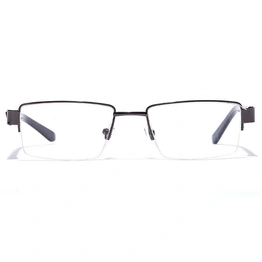 GRAVIATE by Coolwinks E13B7104 Glossy Gunmetal Half Frame Rectangle Eyeglasses for Men and Women