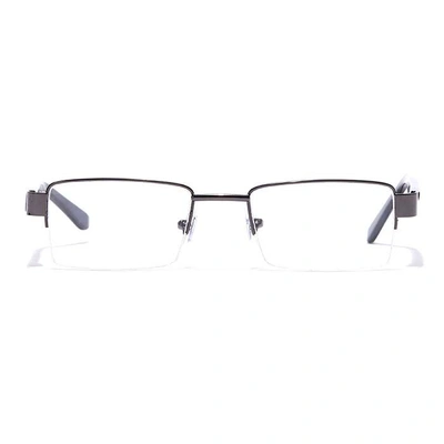 GRAVIATE by Coolwinks E13B7111 Glossy Gunmetal Half Frame Rectangle Eyeglasses for Men and Women