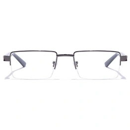 GRAVIATE by Coolwinks E13B7215 Glossy Gunmetal Half Frame Rectangle Eyeglasses for Men and Women