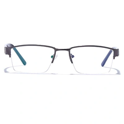 GRAVIATE by Coolwinks E13C6778 Glossy Gunmetal Half Frame Rectangle Eyeglasses for Men and Women