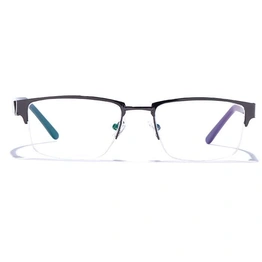 GRAVIATE by Coolwinks E13C6785 Glossy Gunmetal Half Frame Rectangle Eyeglasses for Men and Women