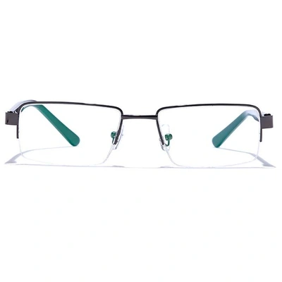 GRAVIATE by Coolwinks E13C6820 Glossy Gunmetal Half Frame Rectangle Eyeglasses for Men and Women