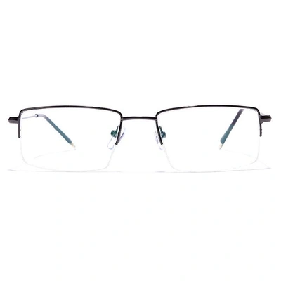 GRAVIATE by Coolwinks E13C7021 Glossy Gunmetal Half Frame Rectangle Eyeglasses for Men and Women