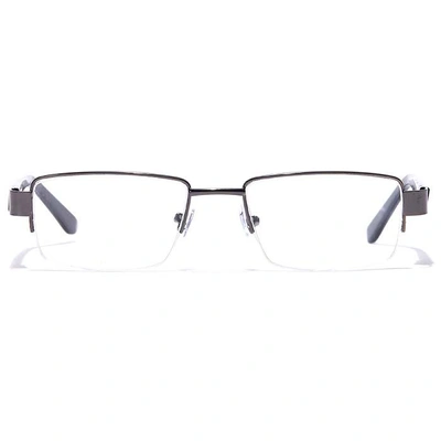 GRAVIATE by Coolwinks E13C7054 Glossy Gunmetal Half Frame Rectangle Eyeglasses for Men and Women