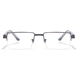 GRAVIATE by Coolwinks E13C7160 Glossy Gunmetal Half Frame Rectangle Eyeglasses for Men and Women