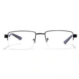 GRAVIATE by Coolwinks E13C7166 Glossy Gunmetal Half Frame Rectangle Eyeglasses for Men and Women