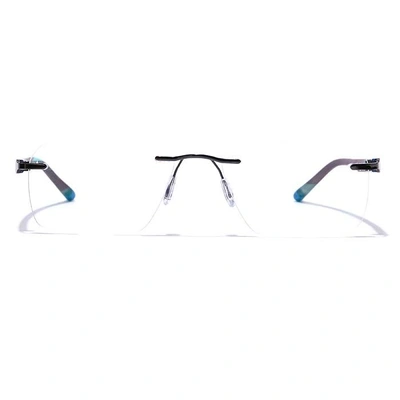 GRAVIATE by Coolwinks E13C7619 Glossy Gunmetal Rimless Rectangle Eyeglasses for Men and Women