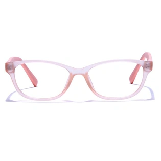 GRAVIATE by Coolwinks E23A6439 Matte Pink Full Frame Rectangle Eyeglasses for Kids