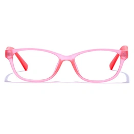 GRAVIATE by Coolwinks E23C6439 Matte Pink Full Frame Rectangle Eyeglasses for Kids