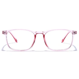 GRAVIATE by Coolwinks E23B7389 Glossy Pink Full Frame Retro Square Eyeglasses for Women