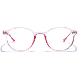 GRAVIATE by Coolwinks E23C7386 Glossy Pink Full Frame Round Eyeglasses for Women