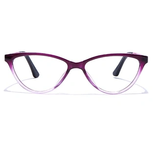 GRAVIATE by Coolwinks E17A7659 Glossy Purple Full Frame Cateye Eyeglasses for Women