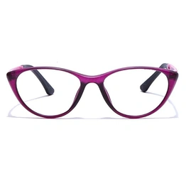 GRAVIATE by Coolwinks E17B7652 Matte Purple Full Frame Cateye Eyeglasses for Women