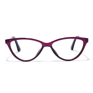 GRAVIATE by Coolwinks E17B7657 Glossy Purple Full Frame Cateye Eyeglasses for Women