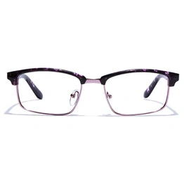 GRAVIATE by Coolwinks E17A7507 Glossy Purple Full Frame Clubmaster Eyeglasses for Women