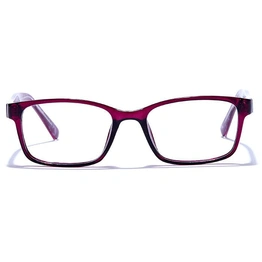 GRAVIATE by Coolwinks E17B6444 Glossy Purple Full Frame Rectangle Eyeglasses for Men and Women