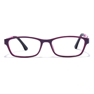 GRAVIATE by Coolwinks E20B7641 Glossy Purple Full Frame Rectangle Eyeglasses for Men and Women