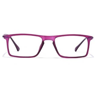 GRAVIATE by Coolwinks E17A7405 Matte Purple Full Frame Rectangle Eyeglasses for Women