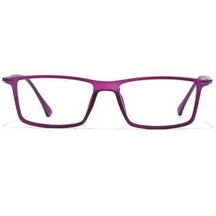 GRAVIATE by Coolwinks E17A7417 Matte Purple Full Frame Rectangle Eyeglasses for Women