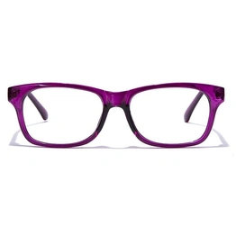 GRAVIATE by Coolwinks E17A7437 Glossy Purple Full Frame Rectangle Eyeglasses for Women