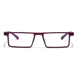 GRAVIATE by Coolwinks E17B7075 Matte Purple Full Frame Rectangle Eyeglasses for Women