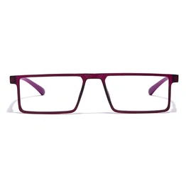 GRAVIATE by Coolwinks E17B7078 Matte Purple Full Frame Rectangle Eyeglasses for Women