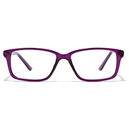 GRAVIATE by Coolwinks E17B7420 Glossy Purple Full Frame Rectangle Eyeglasses for Women