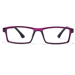 GRAVIATE by Coolwinks E17B7645 Glossy Purple Full Frame Rectangle Eyeglasses for Women