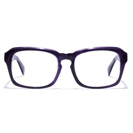 GRAVIATE by Coolwinks E20A7494 Glossy Purple Full Frame Retro Square Eyeglasses for Men and Women