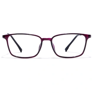 GRAVIATE by Coolwinks E17A7450 Glossy Purple Full Frame Retro Square Eyeglasses for Women