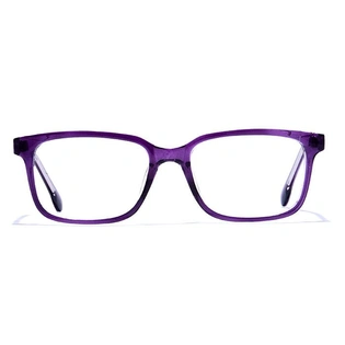 GRAVIATE by Coolwinks E17B6471 Glossy Purple Full Frame Retro Square Eyeglasses for Women