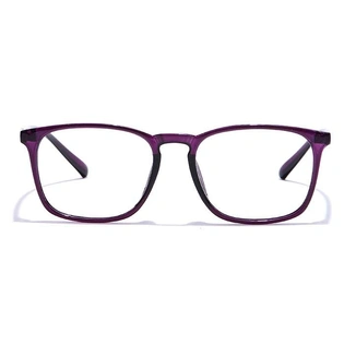 GRAVIATE by Coolwinks E17B7303 Glossy Purple Full Frame Retro Square Eyeglasses for Women