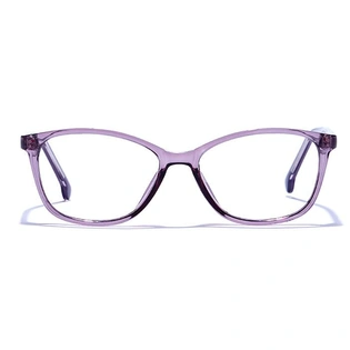 GRAVIATE by Coolwinks E17C6466 Glossy Purple Full Frame Retro Square Eyeglasses for Women