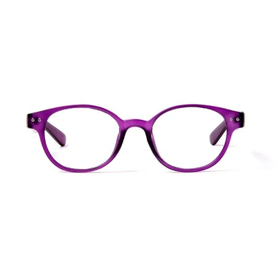 GRAVIATE by Coolwinks E17B5700 Matte Purple Full Frame Round Eyeglasses for Kids