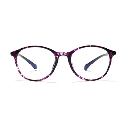 GRAVIATE by Coolwinks E14C3752 Glossy Purple Full Frame Round Computer Glasses for Women