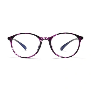 GRAVIATE by Coolwinks E14C3752 Glossy Purple Full Frame Round Computer Glasses for Women