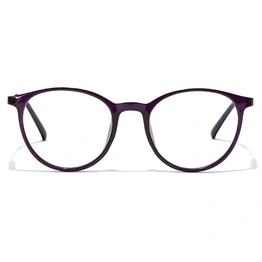 GRAVIATE by Coolwinks E17A7092 Glossy Purple Full Frame Round Eyeglasses for Women