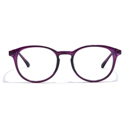 GRAVIATE by Coolwinks E17A7347 Glossy Purple Full Frame Round Eyeglasses for Women