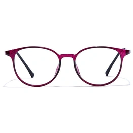 GRAVIATE by Coolwinks E17A7451 Glossy Purple Full Frame Round Eyeglasses for Women