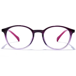 GRAVIATE by Coolwinks E17A7678 Glossy Purple Full Frame Round Eyeglasses for Women