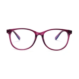 GRAVIATE by Coolwinks E17B3796 Glossy Purple Full Frame Round Computer Glasses for Women