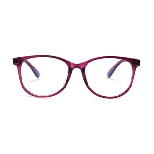 GRAVIATE by Coolwinks E17B3796 Glossy Purple Full Frame Round Computer Glasses for Women