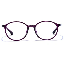 GRAVIATE by Coolwinks E17B6593 Glossy Purple Full Frame Round Eyeglasses for Women