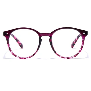 GRAVIATE by Coolwinks E17B7277 Glossy Purple Full Frame Round Eyeglasses for Women